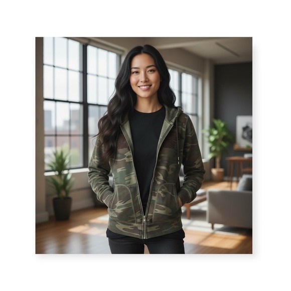 VHTF: new Lucky Brand シ Embroidered Winged Peace Sign Zip Hoodie Sweatshirt シ S - Picture 15 of 16